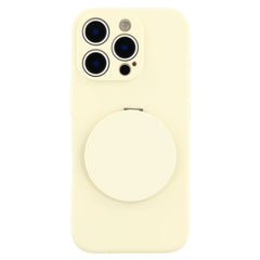 For iPhone 16 Pro Case Straight Edge Protection TPU  + PC Phone Cover with Mirror Kickstand - TechGearPal