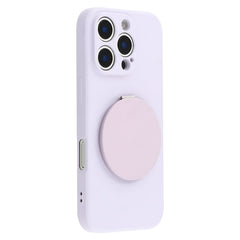 For iPhone 16 Pro Case Straight Edge Protection TPU  + PC Phone Cover with Mirror Kickstand - TechGearPal