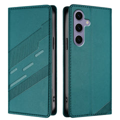For Samsung Galaxy S25 Phone Cases Punk Style Imprinted Wallet Stand Leather Cover