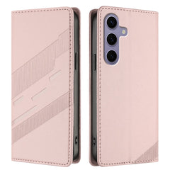 For Samsung Galaxy S25 Phone Cases Punk Style Imprinted Wallet Stand Leather Cover