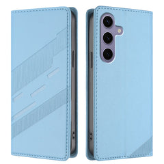 For Samsung Galaxy S25 Phone Cases Punk Style Imprinted Wallet Stand Leather Cover