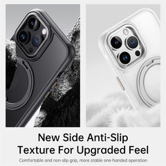 For iPhone 13 Pro Max Magnetic Case Rotating Gear Pivot Kickstand PC + TPU Phone Back Cove - TechGearPal