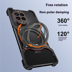 Coque pour Huawei Nova 13 Pro 5G avec béquille et pare-chocs en métal magnétique 