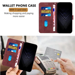 For iPhone 15 Pro Max Leather Case 7-Shaped Pattern Wallet Stand Shockproof Phone Cover - TechGearPal