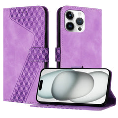 For iPhone 15 Pro Max Leather Case 7-Shaped Pattern Wallet Stand Shockproof Phone Cover - TechGearPal