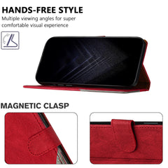 For iPhone 15 Pro Max Leather Case Triangle Patchwork Wallet Stand Shockproof Phone Cover - TechGearPal