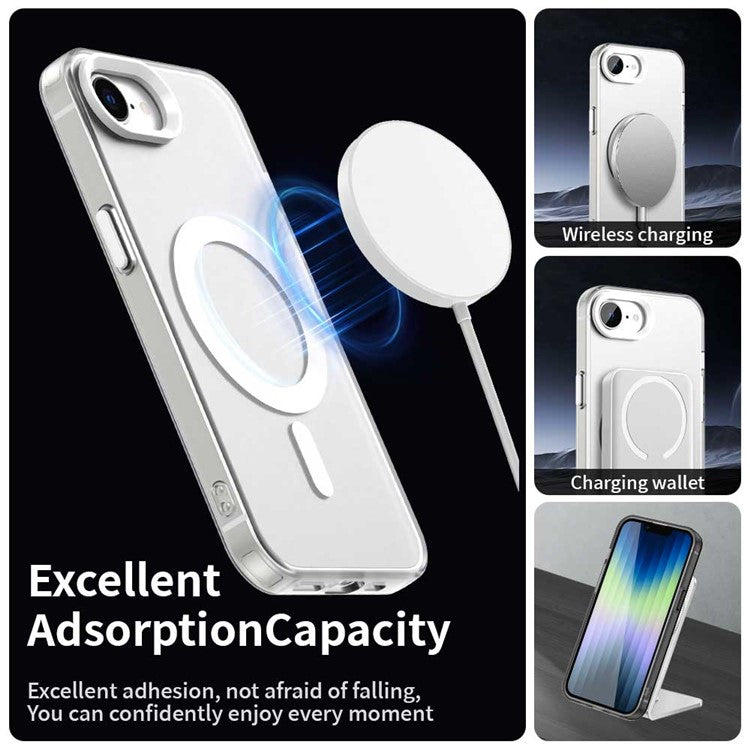 For iPhone 16e Case Magnetic Case Skin Touch Matte Anti Drop TPU + PC Phone Back Cover - TechGearPal