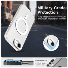 For iPhone 16e Case Magnetic Case Skin Touch Matte Anti Drop TPU + PC Phone Back Cover - TechGearPal