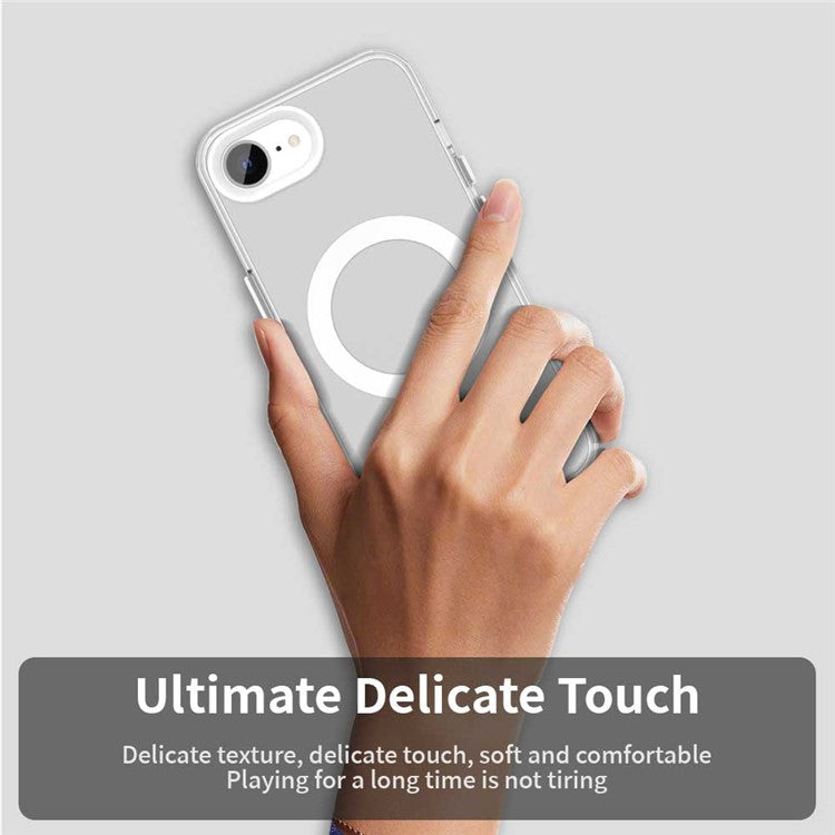 For iPhone 16e Case Magnetic Case Skin Touch Matte Anti Drop TPU + PC Phone Back Cover - TechGearPal