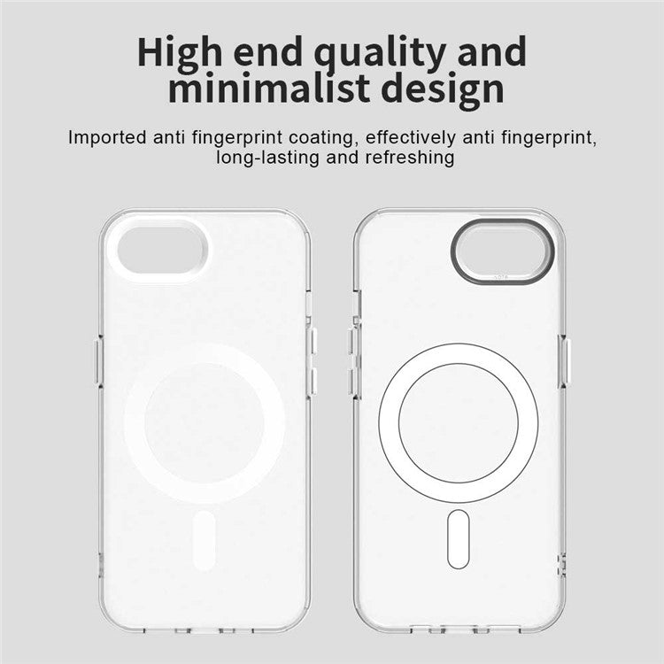 For iPhone 16e Case Magnetic Case Skin Touch Matte Anti Drop TPU + PC Phone Back Cover - TechGearPal