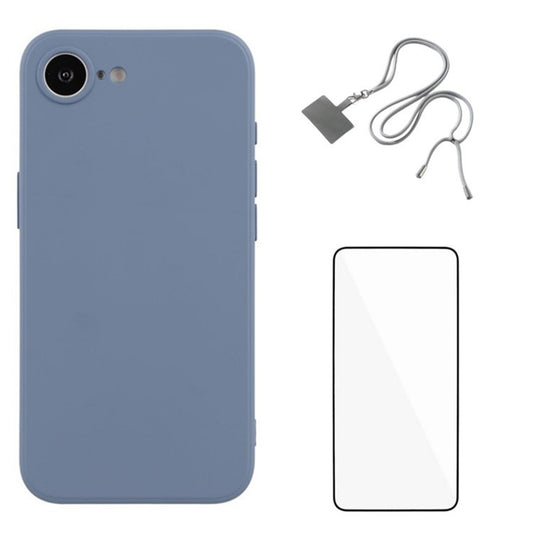 WANLONFENG RB1 Series For iPhone 16e Case Screen Film Soft TPU Phone Cover - TechGearPal