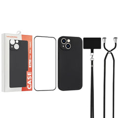 WANLONFENG RB1 Series For iPhone 16e Case Screen Film Soft TPU Phone Cover - TechGearPal