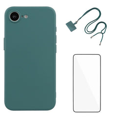 WANLONFENG RB1 Series For iPhone 16e Case Screen Film Soft TPU Phone Cover - TechGearPal