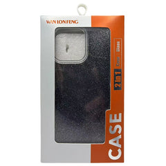 WANLONFENG XL2 Series for iPhone 16e Case IMD Glitter TPU Phone Cover with Tempered Glass Film - TechGearPal