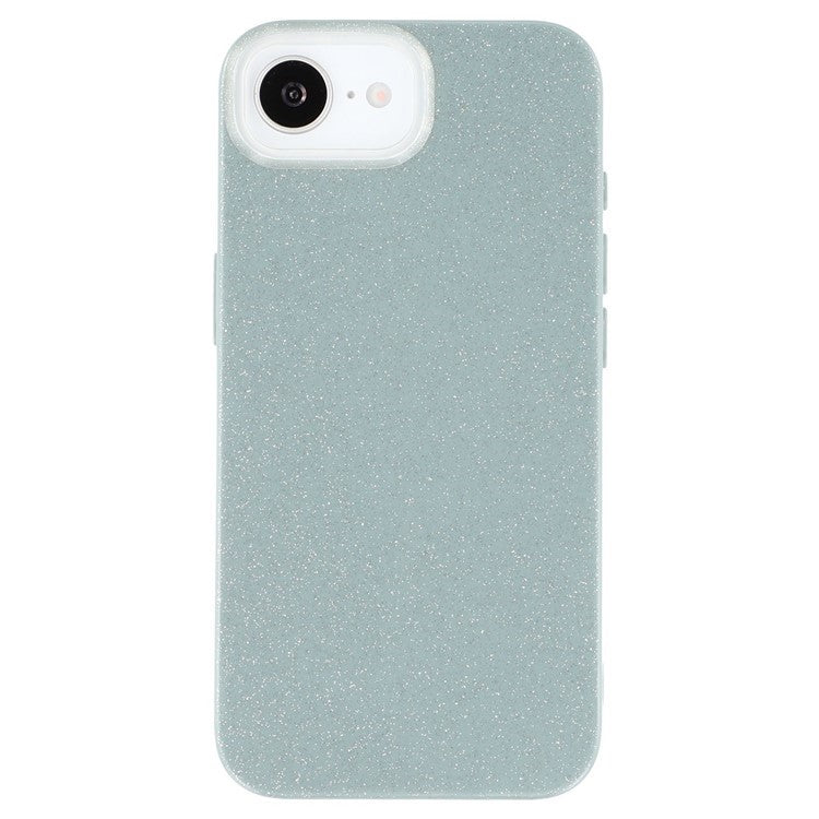WANLONFENG XL2 Series for iPhone 16e Case IMD Glitter TPU Phone Cover with Tempered Glass Film - TechGearPal