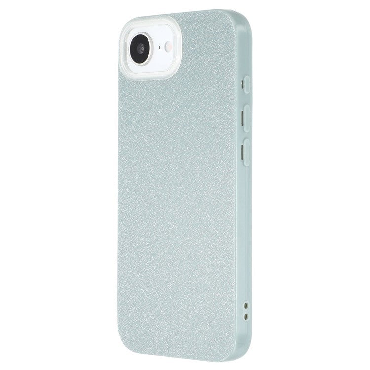 WANLONFENG XL2 Series for iPhone 16e Case IMD Glitter TPU Phone Cover with Tempered Glass Film - TechGearPal