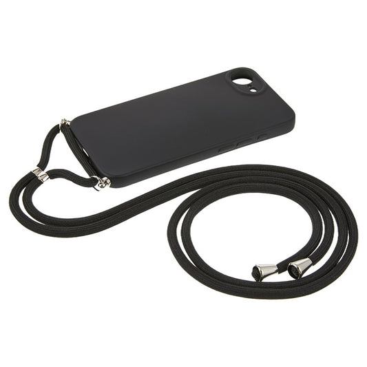 For iPhone 16e Case Flexible TPU Fiber Lining Anti-Shock Crossbody Phone Cover - TechGearPal