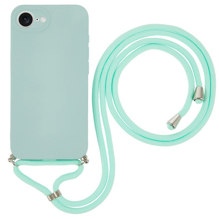 For iPhone 16e Case Flexible TPU Fiber Lining Anti-Shock Crossbody Phone Cover - TechGearPal