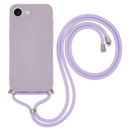 For iPhone 16e Case Flexible TPU Fiber Lining Anti-Shock Crossbody Phone Cover - TechGearPal