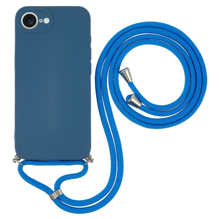 For iPhone 16e Case Flexible TPU Fiber Lining Anti-Shock Crossbody Phone Cover - TechGearPal