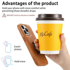 CASENEO For iPhone 15 Pro Magnetic Case RFID Blocking Wallet Detachable Leather Phone Cover with Wristband - TechGearPal