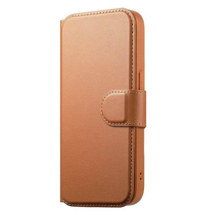CASENEO For iPhone 15 Magnetic Case RFID Blocking Wallet Detachable Leather Phone Cover with Wristband - TechGearPal