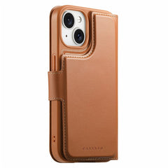 CASENEO For iPhone 15 Magnetic Case RFID Blocking Wallet Detachable Leather Phone Cover with Wristband - TechGearPal