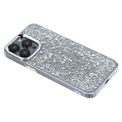 For iPhone 15 Pro Case Epoxy Design Electroplating Soft TPU Phone Back Cover Large Lens Cutout - TechGearPal