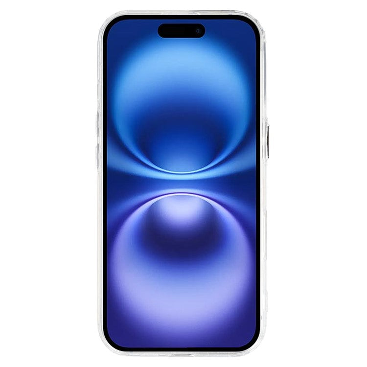 For iPhone 16 Case Epoxy Design Electroplating Soft TPU Phone Back Cover Large Lens Cutout - TechGearPal