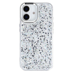For iPhone 16 Case Epoxy Design Electroplating Soft TPU Phone Back Cover Large Lens Cutout - TechGearPal