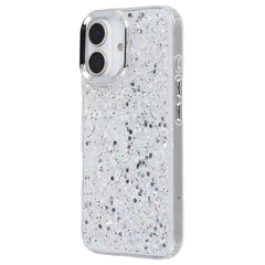 For iPhone 16 Case Epoxy Design Electroplating Soft TPU Phone Back Cover Large Lens Cutout - TechGearPal