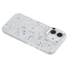 For iPhone 16 Case Epoxy Design Electroplating Soft TPU Phone Back Cover Large Lens Cutout - TechGearPal