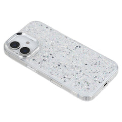 For iPhone 16 Case Epoxy Design Electroplating Soft TPU Phone Back Cover Large Lens Cutout - TechGearPal