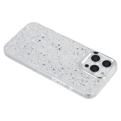 For iPhone 16 Pro Case Epoxy Design Electroplating Soft TPU Phone Back Cover Large Lens Cutout - TechGearPal