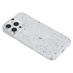 For iPhone 16 Pro Case Epoxy Design Electroplating Soft TPU Phone Back Cover Large Lens Cutout - TechGearPal