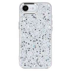 For iPhone 16e Case Epoxy Design Electroplating Soft TPU Phone Back Cover Large Lens Cutout - TechGearPal