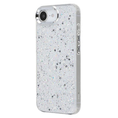 For iPhone 16e Case Epoxy Design Electroplating Soft TPU Phone Back Cover Large Lens Cutout - TechGearPal