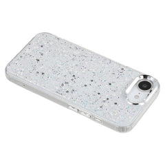 For iPhone 16e Case Epoxy Design Electroplating Soft TPU Phone Back Cover Large Lens Cutout - TechGearPal