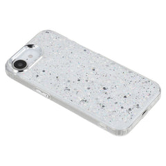For iPhone 16e Case Epoxy Design Electroplating Soft TPU Phone Back Cover Large Lens Cutout - TechGearPal