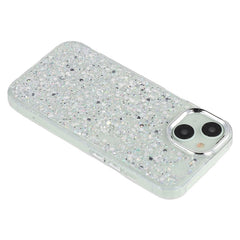 For iPhone 15 Case Epoxy Design Electroplating Soft TPU Phone Back Cover Large Lens Cutout - TechGearPal
