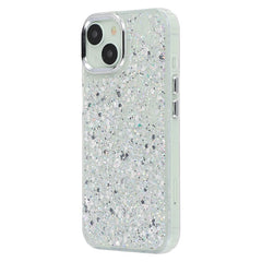 For iPhone 13 Case Epoxy Design Electroplating Soft TPU Phone Back Cover Large Lens Cutout - TechGearPal