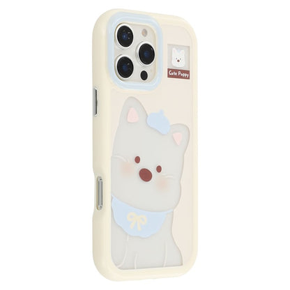 For iPhone 16 Pro Max Case Pattern Printing TPU + Acrylic Phone Back Cover Large Lens Cutout - TechGearPal