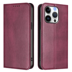 For iPhone 16 Pro Wallet Cases Retro Texture RFID Blocking Leather Phone Cover - TechGearPal
