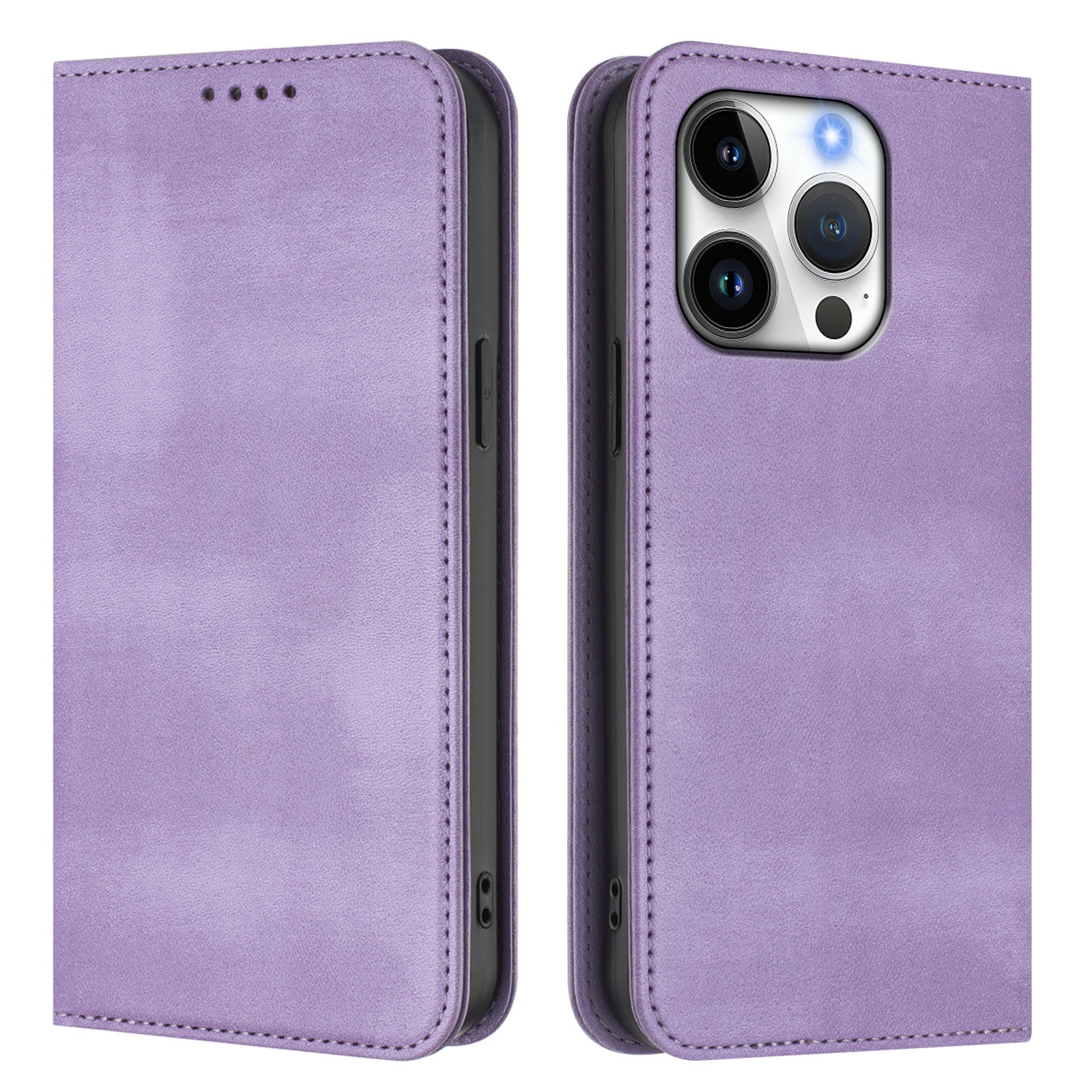 For iPhone 16 Pro Wallet Cases Retro Texture RFID Blocking Leather Phone Cover - TechGearPal