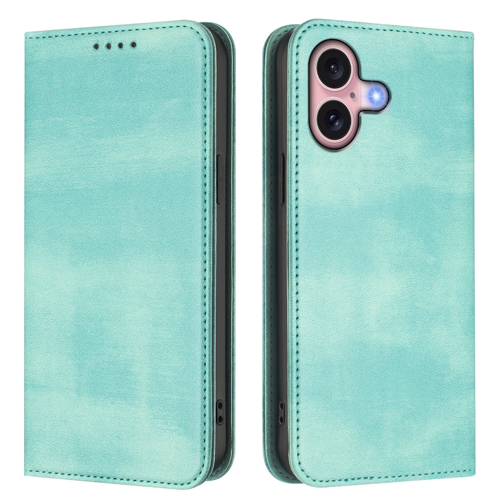 For iPhone 16 Wallet Cases Retro Texture RFID Blocking Leather Phone Cover - TechGearPal