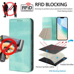 For iPhone 16 Wallet Cases Retro Texture RFID Blocking Leather Phone Cover - TechGearPal