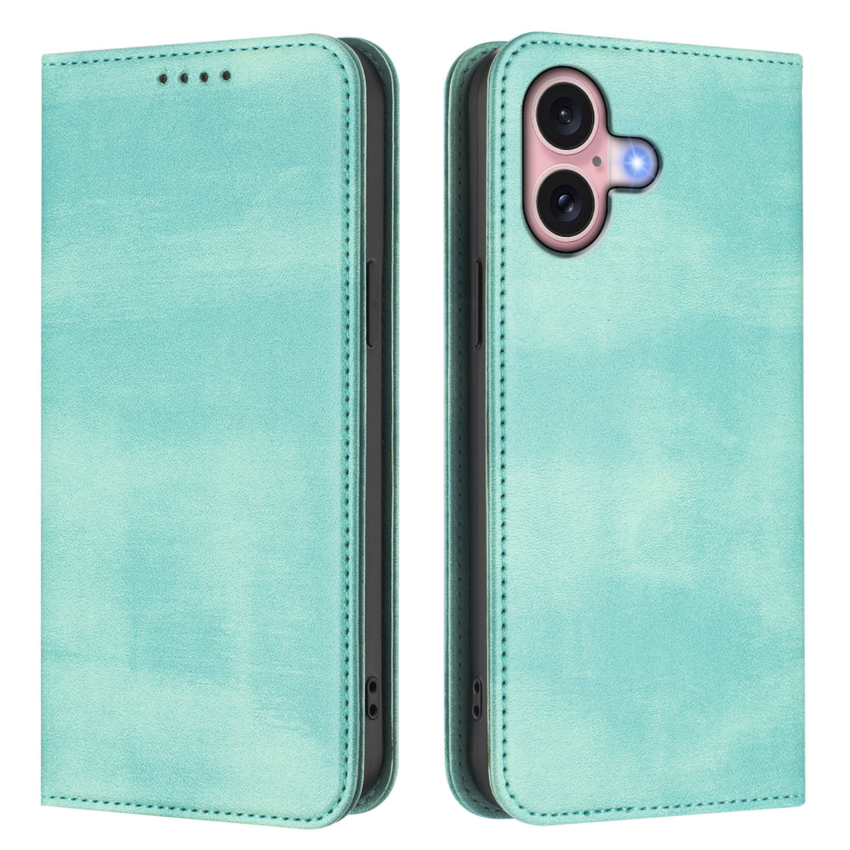 For iPhone 16 Wallet Cases Retro Texture RFID Blocking Leather Phone Cover - TechGearPal