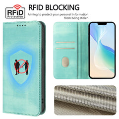 For iPhone 16 Wallet Cases Retro Texture RFID Blocking Leather Phone Cover - TechGearPal