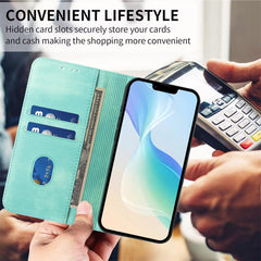 For iPhone 16 Wallet Cases Retro Texture RFID Blocking Leather Phone Cover - TechGearPal