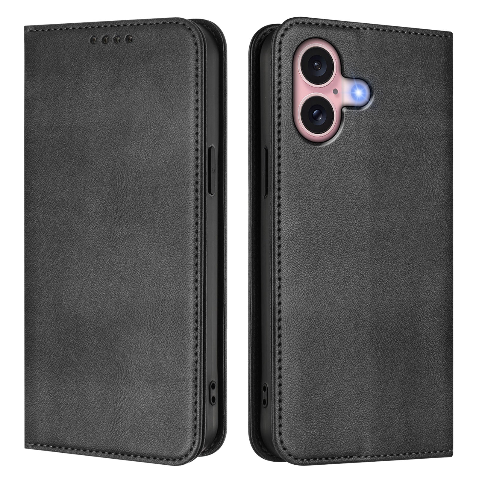For iPhone 16 Wallet Cases Retro Texture RFID Blocking Leather Phone Cover - TechGearPal